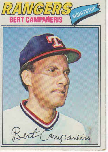 Bert Campaneris baseball trading card