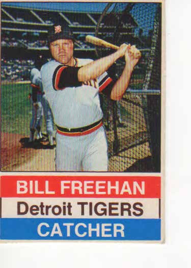 Bill Freehan baseball trading card