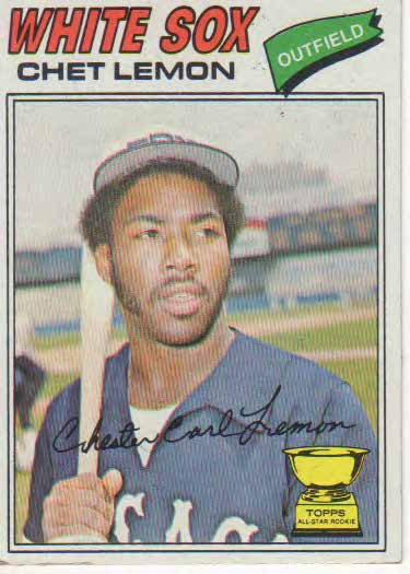 Chet Lemon baseball trading card