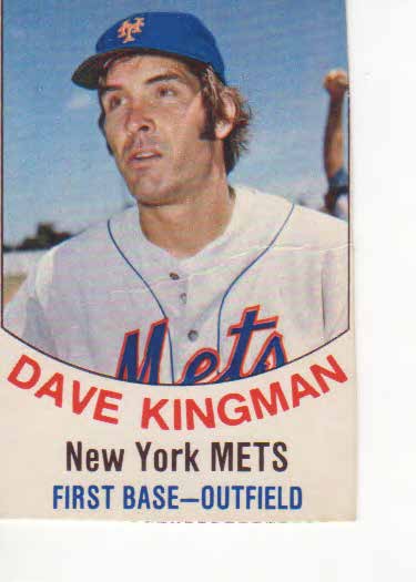 Dave Kingman baseball trading card