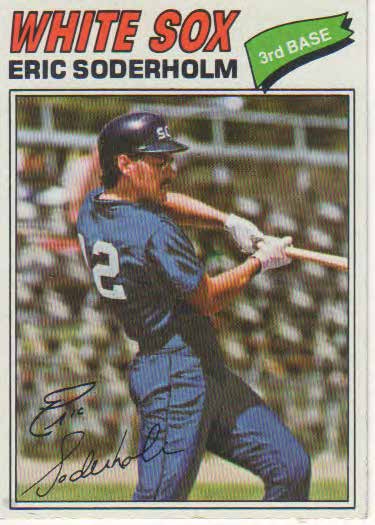 Eric Soderholm baseball trading card