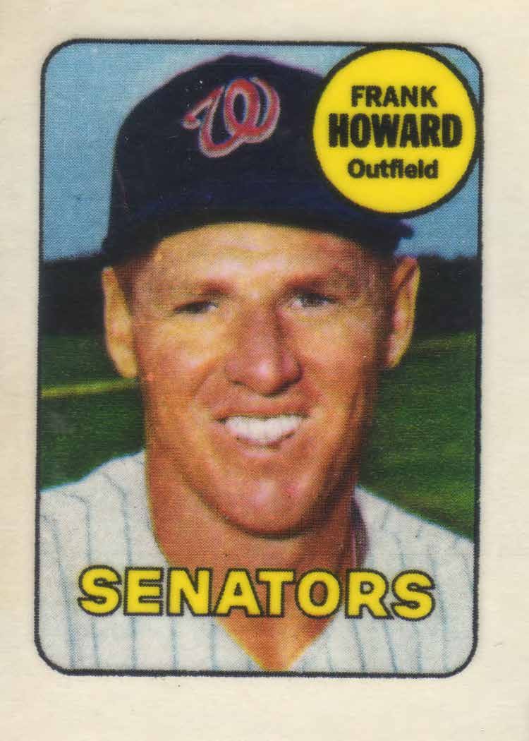 Frank Howard baseball trading card