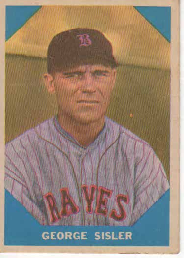 George Sisler baseball trading card