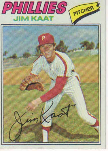 Jim Kaat baseball trading card