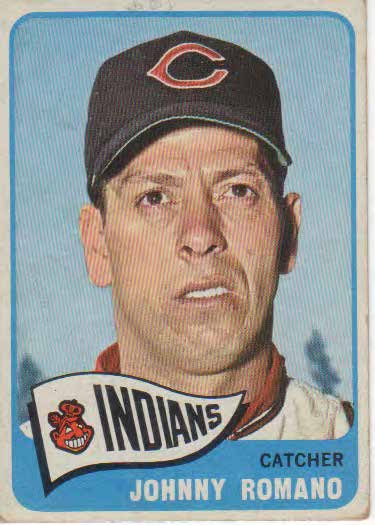 Johnny Romano baseball trading card