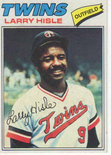 Larry Hisle baseball trading card