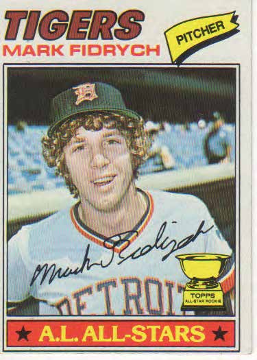 Mark Fidrych baseball trading card