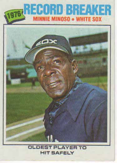 Minnie Minoso baseball trading card