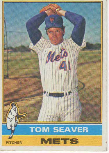 Tom Seaver baseball trading card