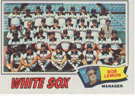 Chicago White Sox Team baseball trading card